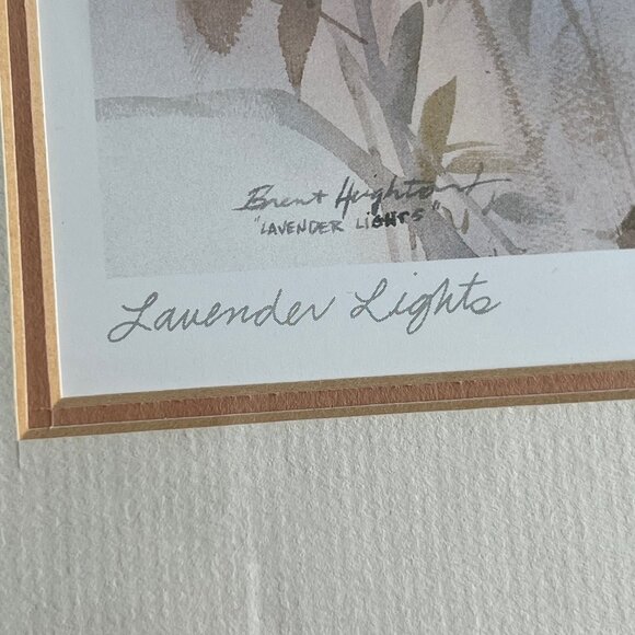 Brent Heighton Lavender Lights Elegant Impressionist Art Print, 14.5”x11.5" - Picture 4 of 11